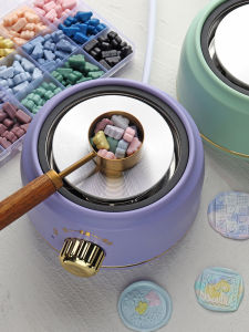 Fire Paint Furnace Sealing Wax Tablets Melting Electric Fire Paint Furnace Fire Paint Seal Tool Suit Electric Furnace Accessories Small Furnace