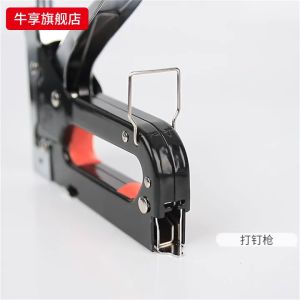 Tặng kèm 600 hoặc 800 đinhSúng bắn ghim đa năng Kìm bắn đinh ghim cầm tay 3 trong 1 có tăng lựccỡ 4-14 mm