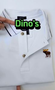 Áo Polo nam thun lạnh dày dặn thoáng mát cổ viền thêu hình linh dương slim fit