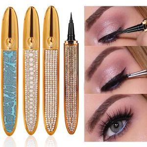 Magic Self-adhesive Liquid Eyeliner Pencil Glue-free for Eyelashes Waterproof Eye Liner Pen Makeup Cosmetic