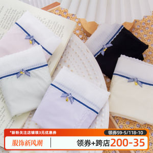 Cao Cấp Kháng Khuẩn Băng Lụa Quần Lót Nữ Ngọt Nơ Phong Cách Màu Nguyên Chất Ánh Sáng Định Hình Giảm Béo Thiết Kế Plus Kích Thước Có Sẵn