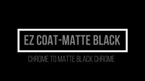 EZ Coat Matte Black DIY COLOR Car Rim Chrome Part