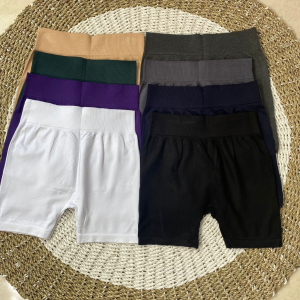 LadyLuxe - Legging Pendek Sepaha Wanita Spandek Murah Sport Leging Celana Short Stretch High Waist Hotpants Mini POP Pants Dalaman Bawahan Polos CW004
