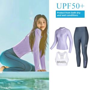 Womens Summer New Long Sleeve Wetsuit Cardigan Full Body Sunscreen Quick Dry Jellyfish Suit Surfing Snorkeling Swimming Costume