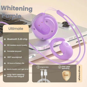 OWS Sports Wireless Headphones AI Translator Ultra-light Earhook Earbuds BY01 New Headphones Bone Conduction Bluetooth Earphones