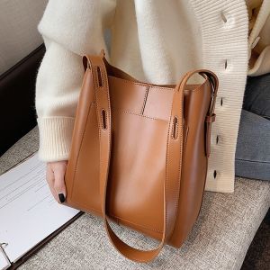 IELGY texture womens fashion bucket bag Korean style large capacity