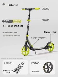 Cakalyen | Xe Scooter Trẻ Em Có Thể Gập 6-12 Tuổi