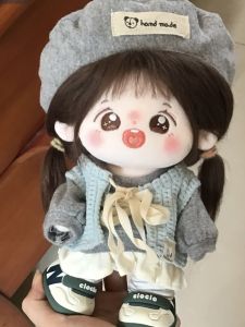 Bộ Đồ Chơi Mới 20cm "Bánh Mì Bé Gái" Màu Xám Dễ Thương Đồ Chơi Cotton Thay Thế Đồ Chơi Búp Bê Nhồi Bông Dễ Thương Bộ Đồ Chơi