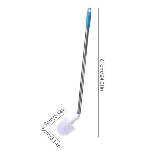 L-Shaped Cleaning Brush For 3/5 Gallon Water Bottle Nylon Bristles And Stainless Steel Handle Bendable Bottle Cleaning Brushes