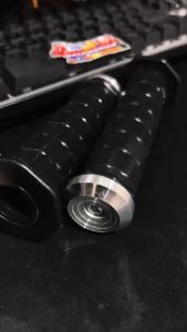 Paket Lengkap Grip Octagon + Jalu Stang Heng Kiri Kanan Universal Motor Matic Bebek