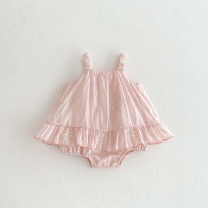 Girl baby summer floral sleeveless dress newborn casual style princess tutu skirt suitable for party and daily wear
