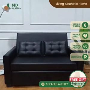 Sofabed Lipat Audrey Kursi Aesthetic Minimalis  Modern Multifungsi