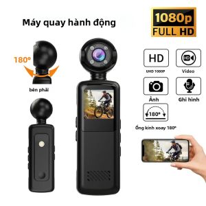 Camera Hành Động Cầm Tay Ngụy Trang Mini 1080P HD Máy Quay Phim Kỹ Thuật Số WiFi Màn Hình 13 Inch Có Kích Thước Bỏ Túi Dành Cho Thể Thao Ngoài Trời Và Sử Dụng Tại Nhà