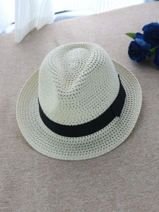 Red Jazz Style Women's Straw Hat: A Perfect Casual Travel Companion