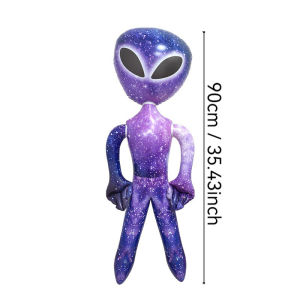 Đồ Chơi Người Ngoài Hành Tinh Bơm Hơi In Hình Galaxy Họa Tiết Sao Tím 90cm Trang Trí Tiệc Halloween Đạo Cụ Người Ngoài Hành Tinh Bơm Hơi