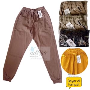 Celana Joger Wanita  Allsize ABG Dewasa Bahan Sigaret
