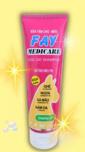 Sữa tắm FAY Medicare cho Chó Mèo bị Ghẻ Xà Mâu Nấm da Ngứa - 290ml