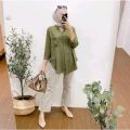 KEMEJA WANITA RAYON PREMIUM. 