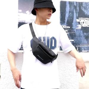 LouisWill Men Women Waist Bag Fashion Waterproof Sports Chest Bag Crossbody Bag Outdoor Cycling Bags Lightweight Casual Bag Multi-Compartment Fitness Travel Phone Bag