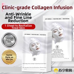 Collagen Infusion Face Mask Tightening Anti-Wrinkle Men Women Universal Pore Shrinking Hydrating Skin Care Patch Type