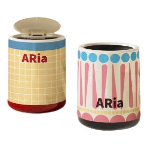 Meishi Da Large Size Cute Style Home Use Trash Can Bathroom Living Room Covered Press Type round Shape 13L Family Cleaning Tool