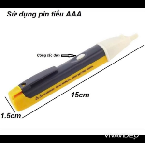 Dụng cụ thử điện thông minh. Có âm báo Kiểm tra an toàn không tiếp xúc điện. TH0092