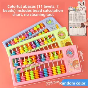 ZEEGO | Abacus for Primary Students Educational Tool 5 Beads 7 Beads Abacus Mathematics Learning Aid with Multiplication Table
