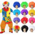 wig badut warna warni rainbow. 
