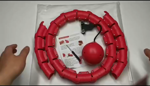 Hula Hoop Smart Hula Hoop Adult Segments Removable Fitness Exercise Hula Hoop Fitness Adult for Fitness 360°24 Weighted Hula Hoop 24 knots adjustable Home Sports Equiment Slimming Fitness