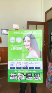 Tranh Nha Khoa thẩm mỹ mặt dán sứ VENEER tráng gương treo tường Tranh nha chu treo tường Tranh bệnh lý về răng NKQC62