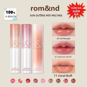 Son Dưỡng Môi Trong Suốt Rom&nd GLASTING MELTING BALM - Dưỡng Ẩm Căng Mọng Nhẹ Tênh Sản Phẩm Hàn Quốc 3.5g