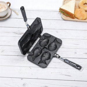 Non-stick Double Sided Fish Shape Grill Pan