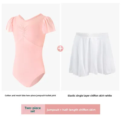 aiwuge | Girls Dance Practice Suit for Ballet and Gymnastics in Summer