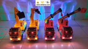 Fire Truck Mixer Truck Garbage Truck Police Car Tanker Excavator Lifter Fire Rescue Children Toys Lori Bomba Lori Polis Lori Sampah Lori Tangki Mainan Budak