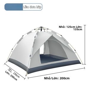 LIWAN | Lều Tự Gấp Nhanh Đôi Lớp Dày 3-4 Người