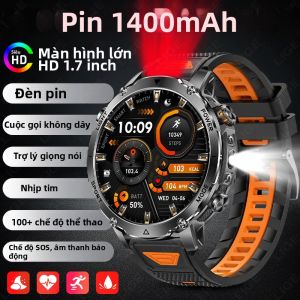 LIGE | Đồng Hồ Thông Minh Quân Sự T-Rex3 Pro Chắc Chắn Dành Cho Nam Màn Hình AMOLED Pin 1400mAh Thiết Bị Theo Dõi Thể Dục Đồng Hồ Bơi Lội Với Chức Năng Theo Dõi Nhịp Tim