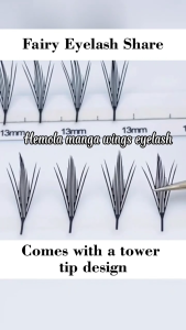 HEMOLA MANGA WINGS EYELASH EXTENSION LEAF WISPY  RUSSIAN VOLUME EYELASH EXTENSION BULUMATA ANIME