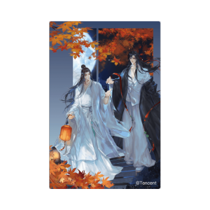 The Wizard of the Devil Animation Official Genuine Peripheral Months over Gilding Series Wei Wuxian Lan Wangji Double Standee Flow Hemp