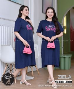 DRESS PENDEK BAWAH LUTUT BY ZIELA TERBARU / HOME DRESS COMBED 20S ORY ZIELA COLLECTION