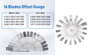 1PC 0.05-1.00mm Thép Không Gỉ Cong Feeler Đo Thước Hàn Công Cụ Kiểm Tra Sửa Chữa Xe Máy Thiết Bị Đo