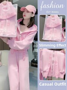 NUANPING | Elegant Pink Rejuvenating Design New Fashion Sports Suit