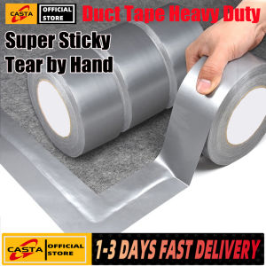 Duct Tape Heavy Duty Silver 100/50/20/10MM - Strong Flexible No Residue All-Weather and Tear by Hand - Bulk Value for Do-It-Yourself Repairs Industrial Professional Use.Indoor & Outdoor Use - Lazada