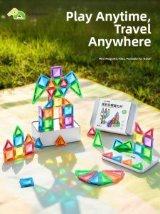 PANDUOXIANG | Mini Magnetic Tiles Portable Pocket Brain Training Toy
