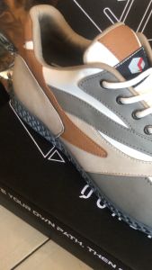 Sepatu Sneakers Pria QuadRun Footwear Runevo Grey Ivory Grey Black Sporty Casual Shoes