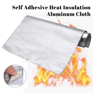 Heat-Resistant Fiberglass & Aluminum Foil Tape - Waterproof Self-Adhesive for Car Heat Shielding | High-Temp Insulation
