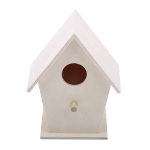 1pc Wooden Bird Nest Outdoor Hanging Birdhouse Garden Bird Cage Yard Decoration