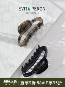 Danish Evita Peroni Hairpin Fancy Grip Female Back Head Barrettes Shark Clip Hair Claw