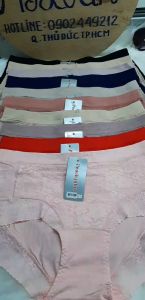 Bộ 5 quần lót nữ cao cấp cotton phối lụa ren êm mềm mã 88132 - My Loan 42