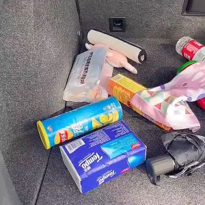 Car Trunk Organizer Storage Box Rear Boot Bonnet Stackable Container Back Seat Organiser Pocket Storage Folding Bag Collapsible Fordable Caddy Organizer Holder Multi Compartments Cargo Car Organizer Accessories