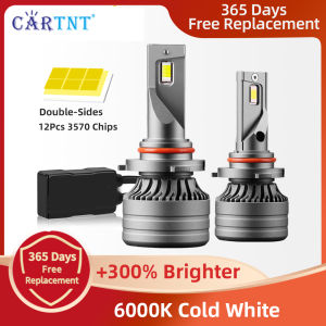 CarTnT 2 Pieces Car Headlight 26000LM 120W Car LED Headlight H4 H1 H3 H7 H8 H9 H11 Fog Light 9005 HB3 9006 HB4 6000K 12V Car Lights